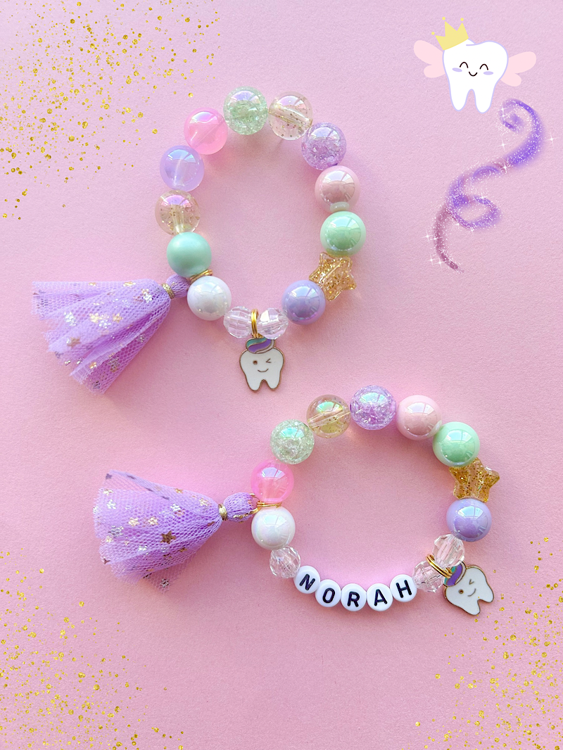 Tooth Fairy Beaded Charm Bracelet (CHR-7)