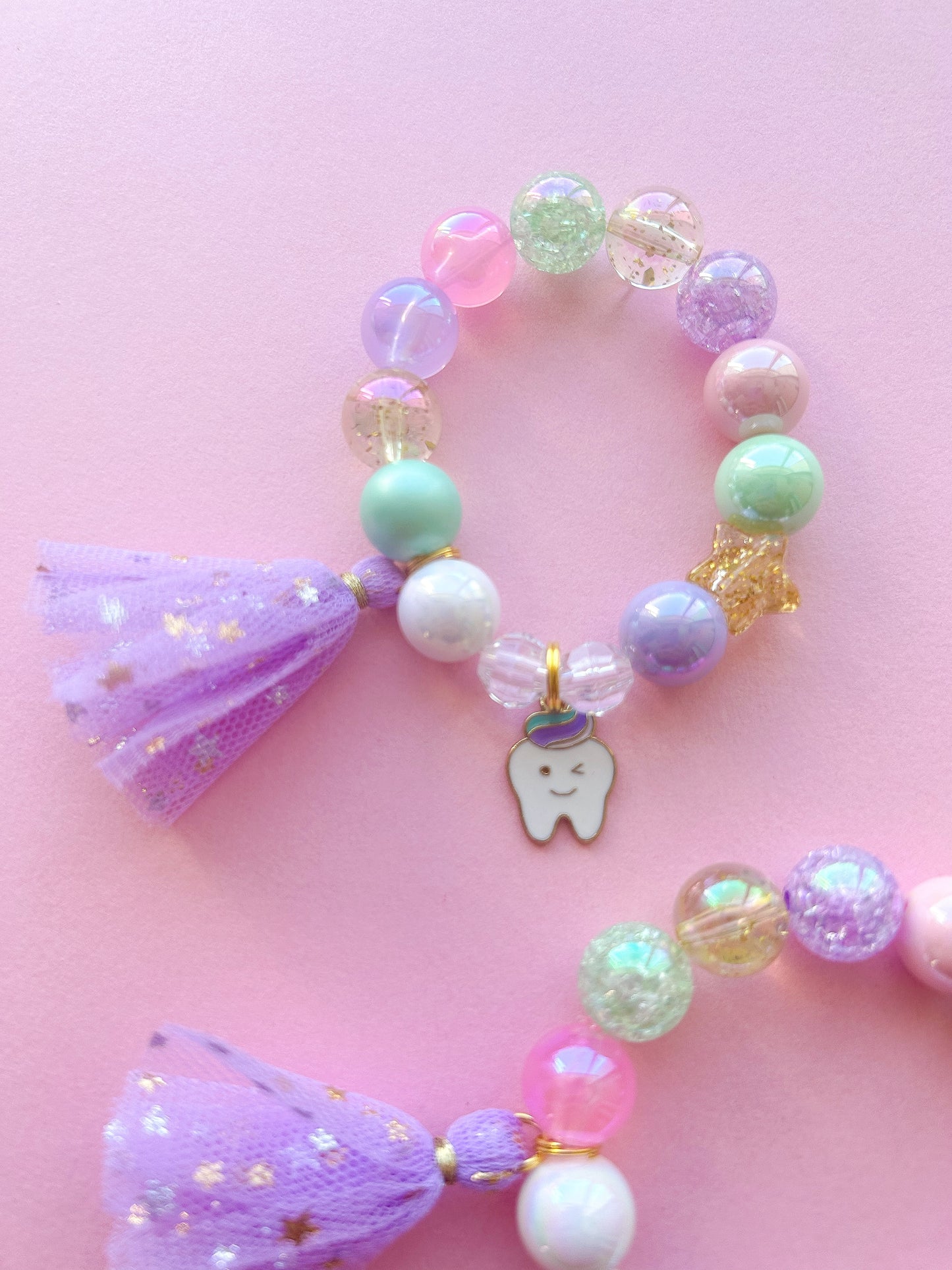 Tooth Fairy Beaded Charm Bracelet (CHR-7)