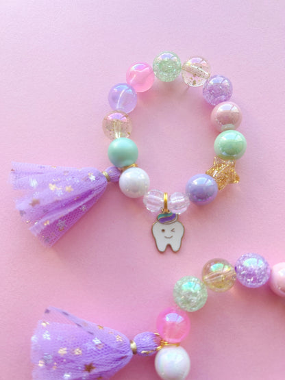 Tooth Fairy Beaded Charm Bracelet (CHR-7)