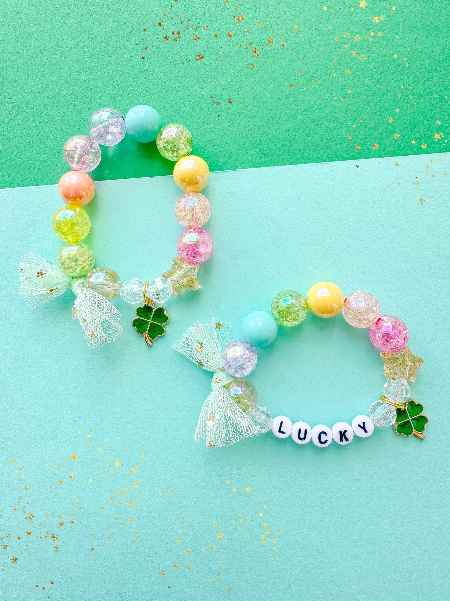 Kids St. Patrick's Day Beaded Bracelet (STP-2)