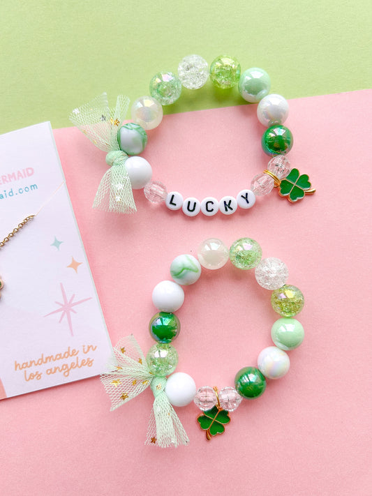 Kids St. Patrick's Day Beaded Bracelet (STP-3)