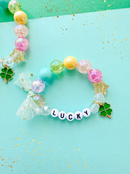 Kids St. Patrick's Day Beaded Bracelet (STP-2)