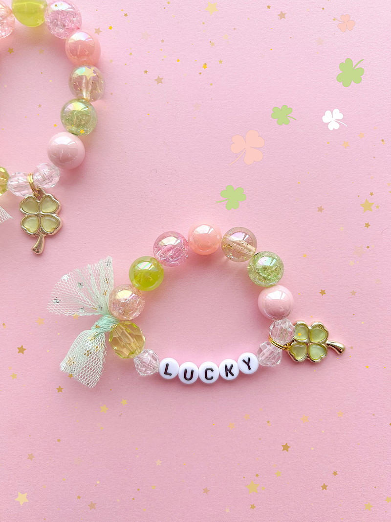 Kids St. Patrick's Day Beaded Bracelet (STP-1)